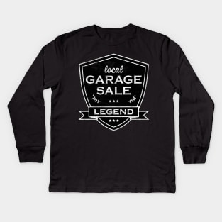 Garage Sale Legend Logo Kids Long Sleeve T-Shirt